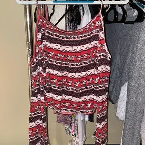 Off the shoulder long sleeve top